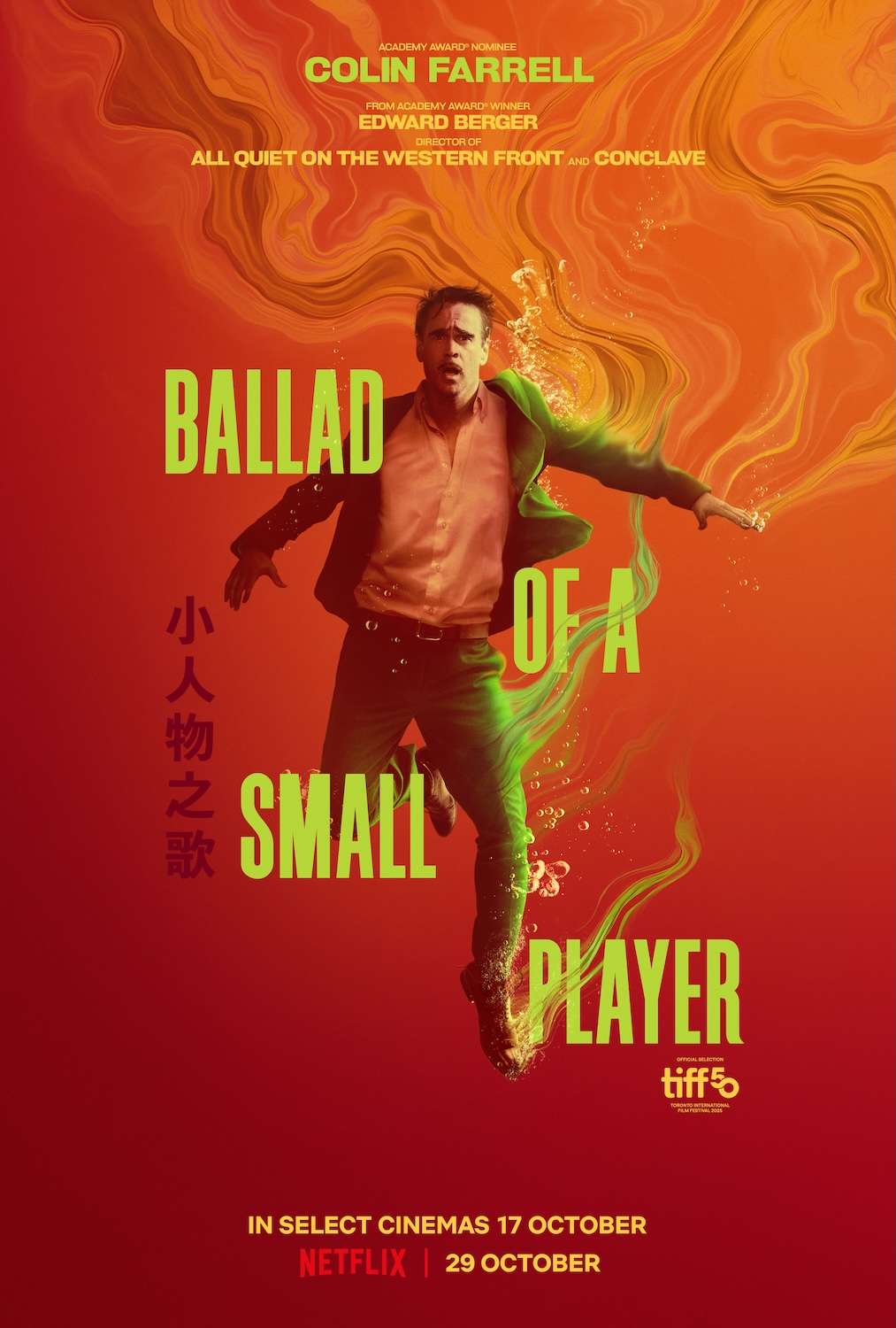 Colin Farrell a megváltásáért küzd a „Ballad of a Small Player” trailerében