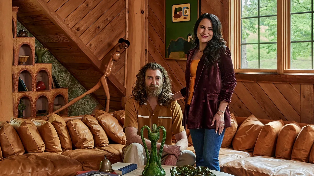 Rhett és Jessie McLaughlin szeszélyes észak-karolinai faházának belseje