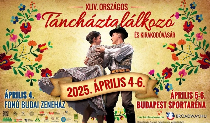 XLIV. Országos Táncháztalálkozó - 2025.04.04.-06 Papp László Sportaréna