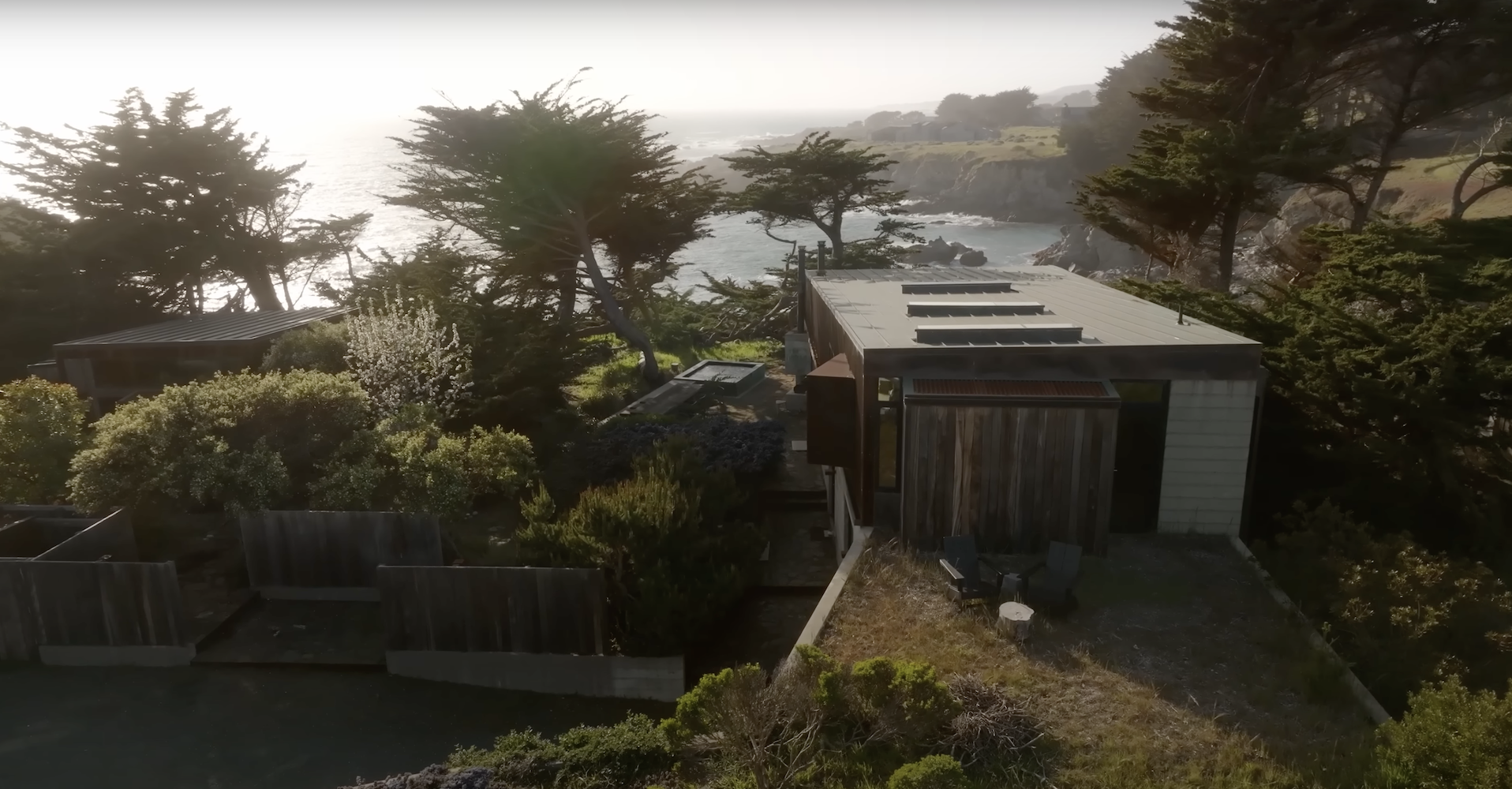 Egy modern, tájba simuló farm