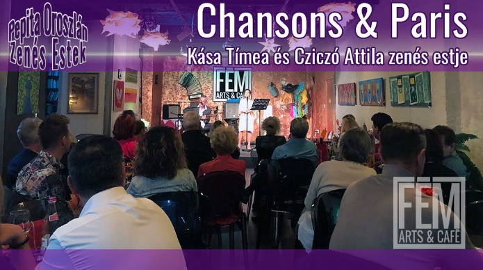 Chansons & Paris - 2024.03.01 Fém Arts & Café 20:00