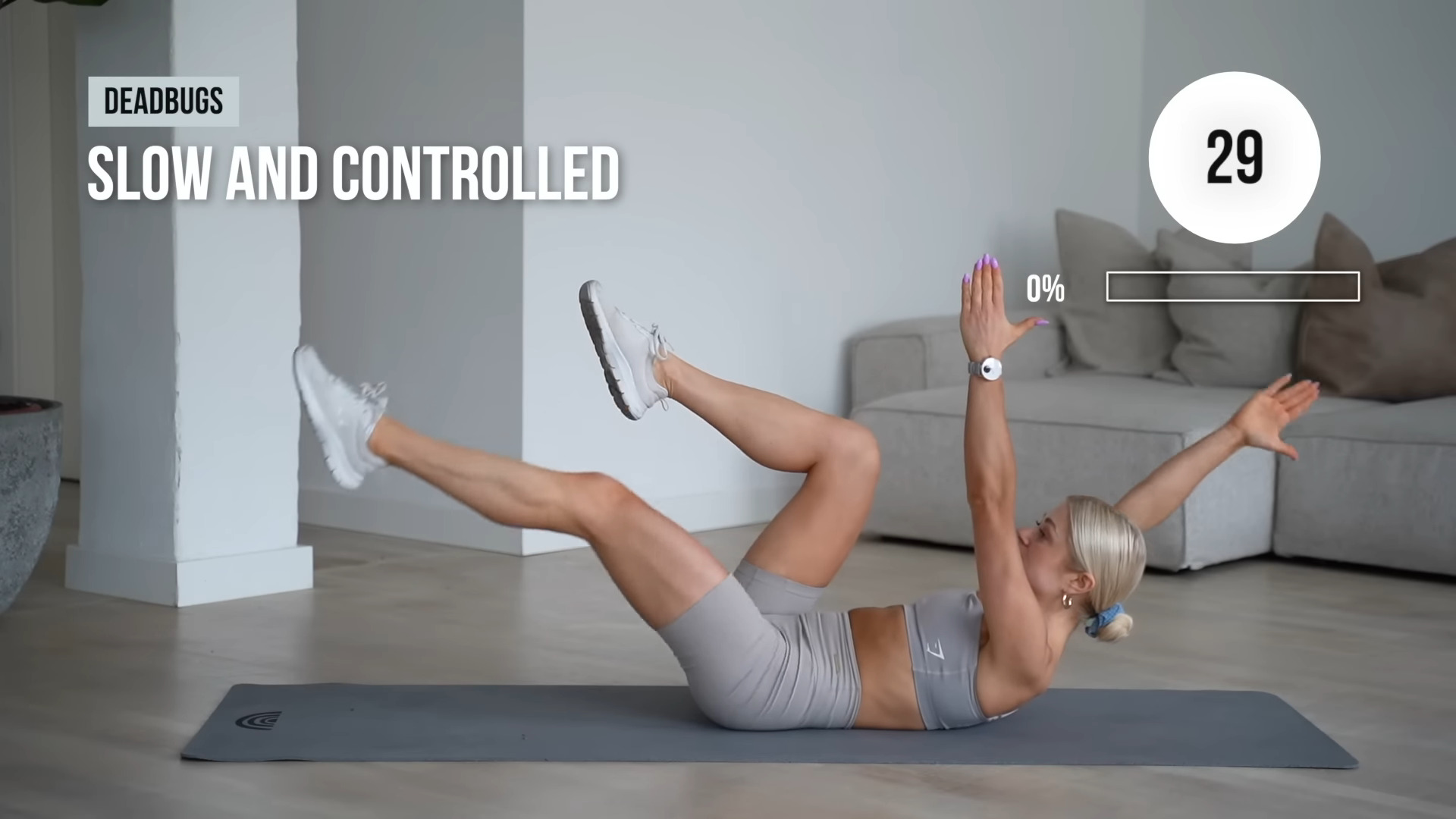 15 perces intenzív edzés hasizomra